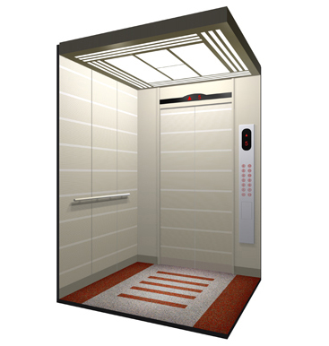 Passenger Elevator Car , Elevator Decoration 450kg Rated Load